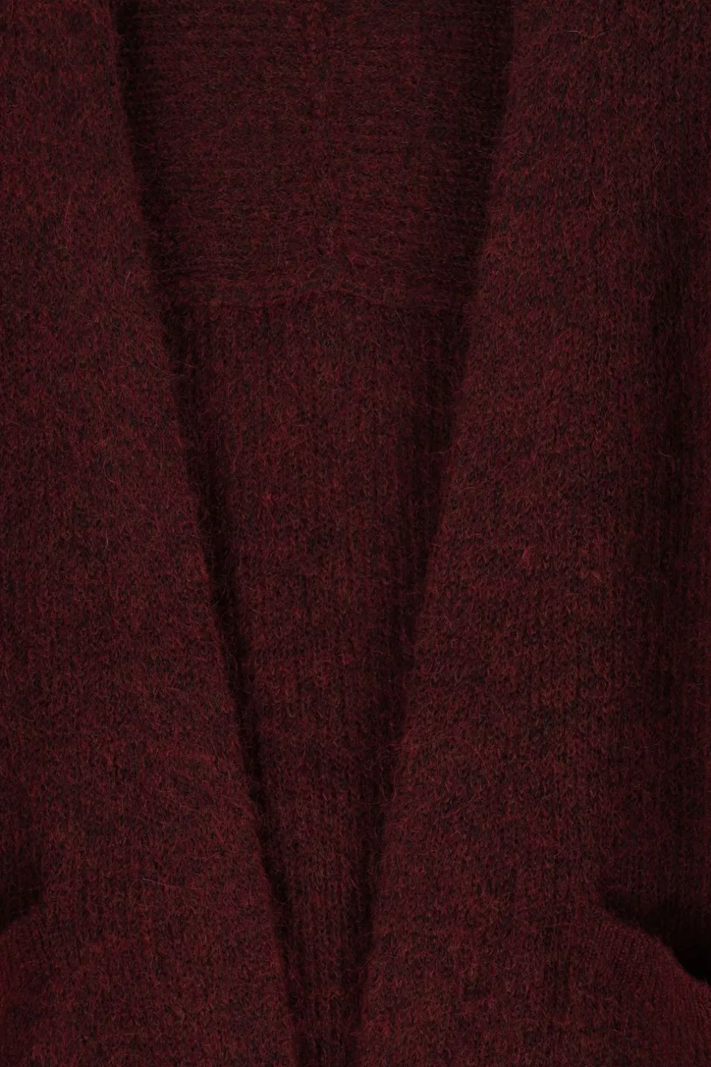 Donkerbruin openvallend vest