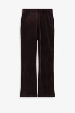 Donkerbruine flared legging