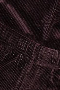 Donkerbruine flared legging