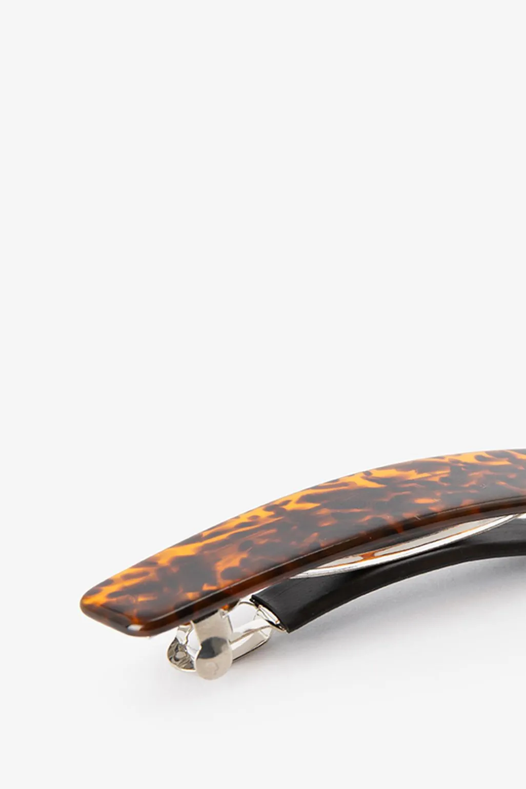 Donkerbruine haarclip