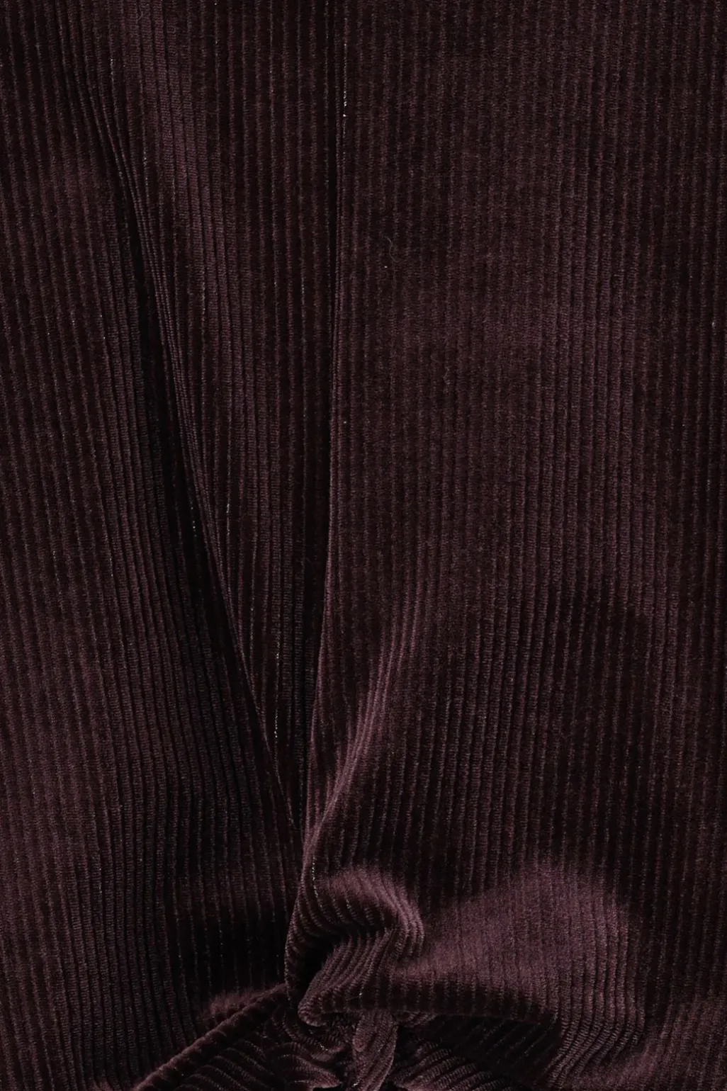 Donkerbruine longsleeve met knoopdetail