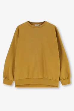 Donkergele oversized sweater
