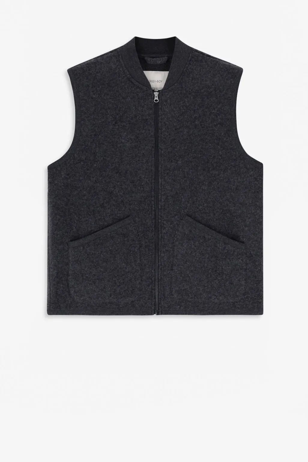 Donkergrijze bodywarmer