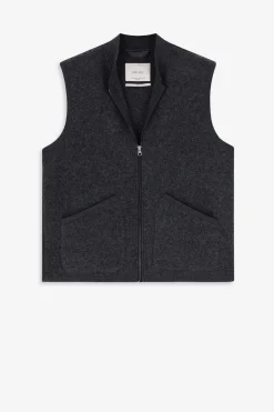 Donkergrijze bodywarmer