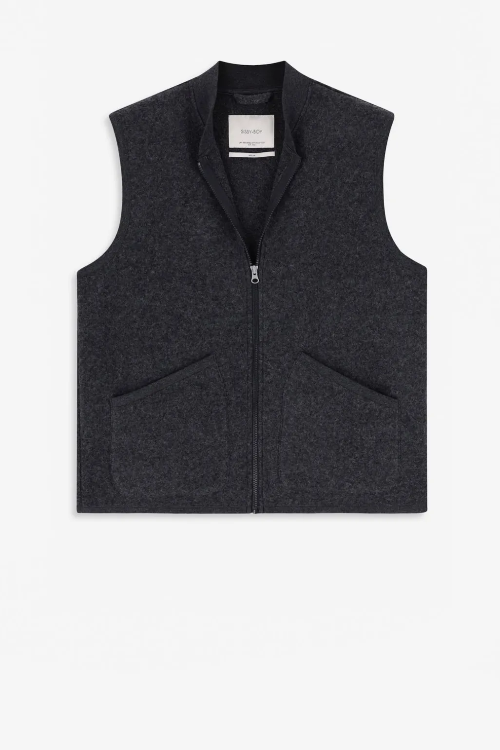 Donkergrijze bodywarmer