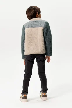 Donkergrijze slim fit jog jeans