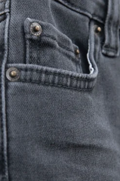 Donkergrijze slim fit jog jeans