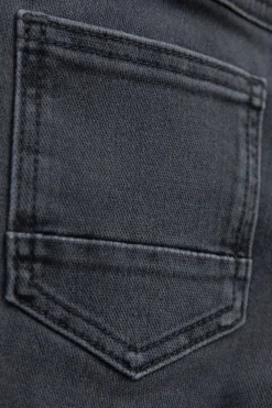 Donkergrijze slim fit jog jeans