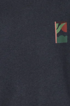 Donkergrijze sweater met print