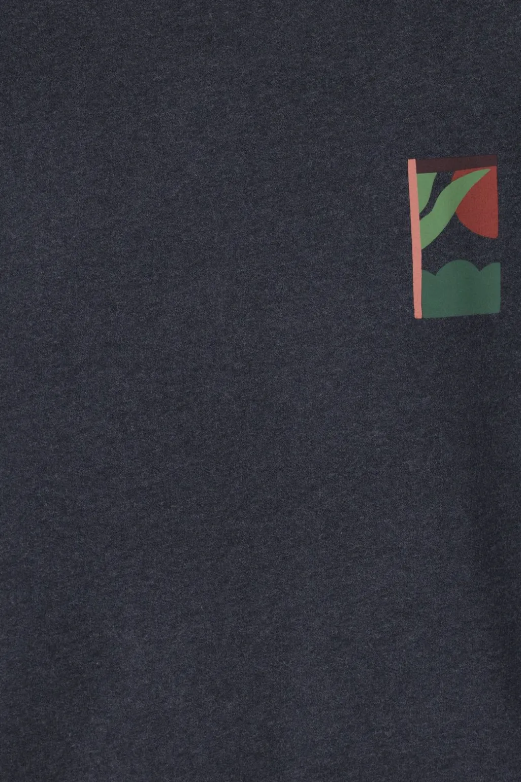 Donkergrijze sweater met print