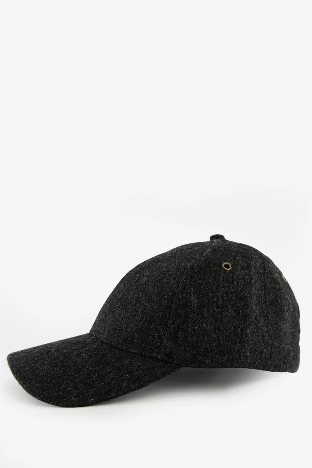Donkergrijze wollen pet