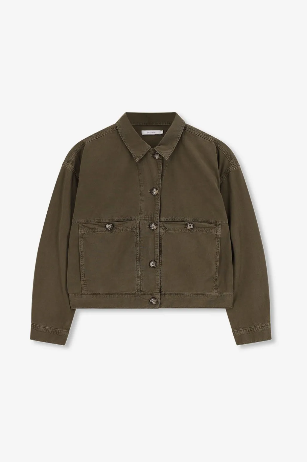 Donkergroen cropped jack