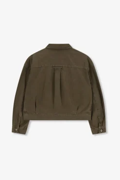 Donkergroen cropped jack
