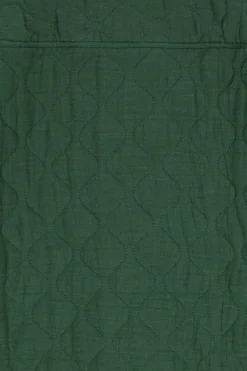 Donkergroen quilted overhemd