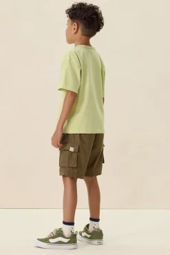 Donkergroene cargo shorts