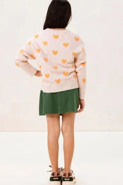Donkergroene denim rok