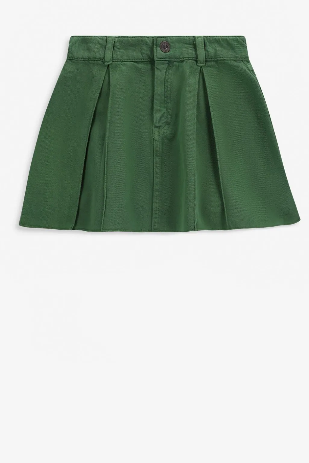 Donkergroene denim rok