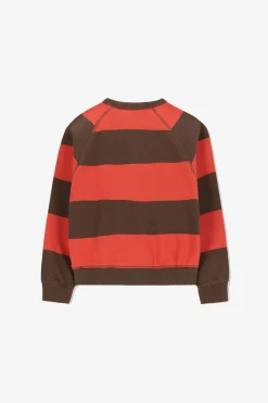 Donkergroene gestreepte sweater