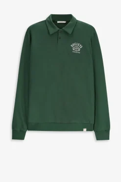 Donkergroene polo sweater