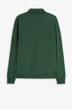 Donkergroene polo sweater