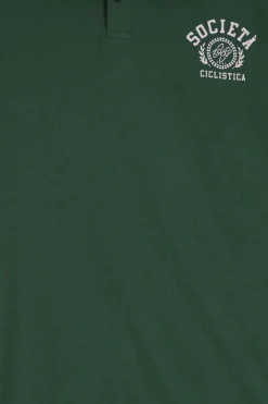 Donkergroene polo sweater