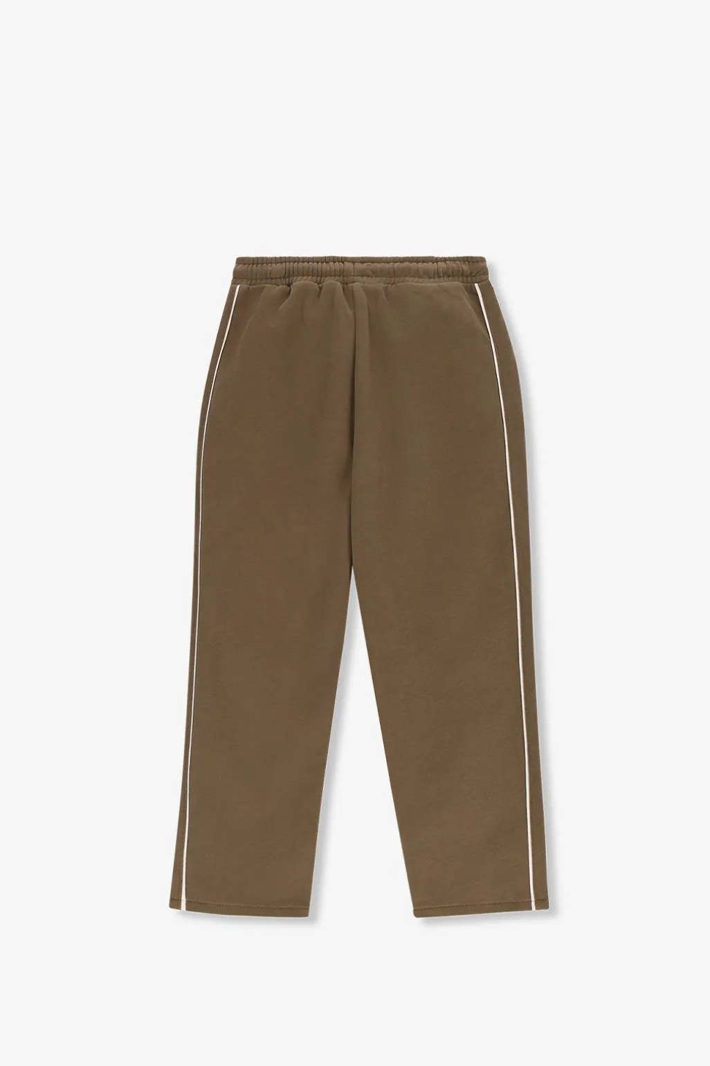 Donkergroene straight leg sweatpants