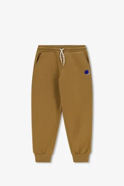 Donkergroene sweatpants met embroidery