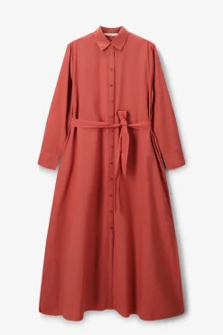 Donkeroranje maxi jurk