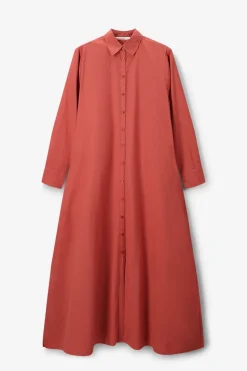 Donkeroranje maxi jurk