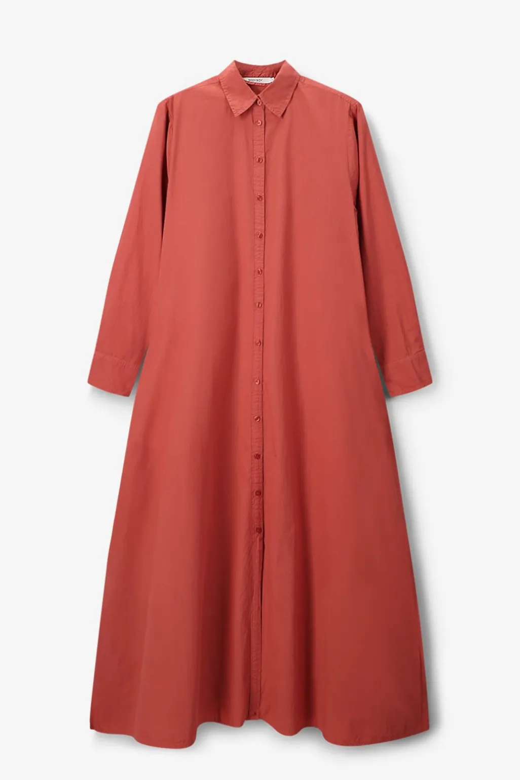 Donkeroranje maxi jurk