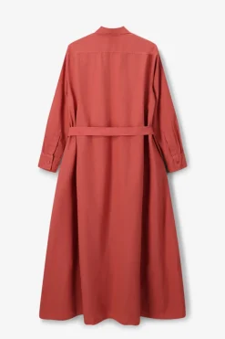 Donkeroranje maxi jurk