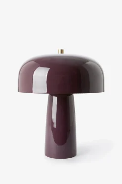 Donkerpaarse cupola tafellamp