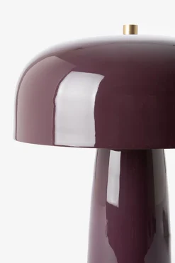 Donkerpaarse cupola tafellamp