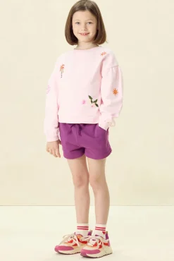 Donkerpaarse shorts