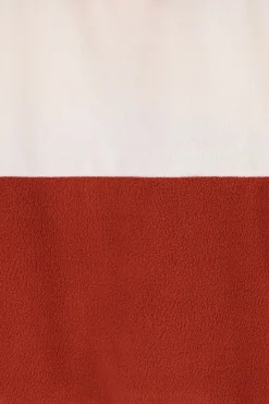 Donkerrode colourblock hoodie