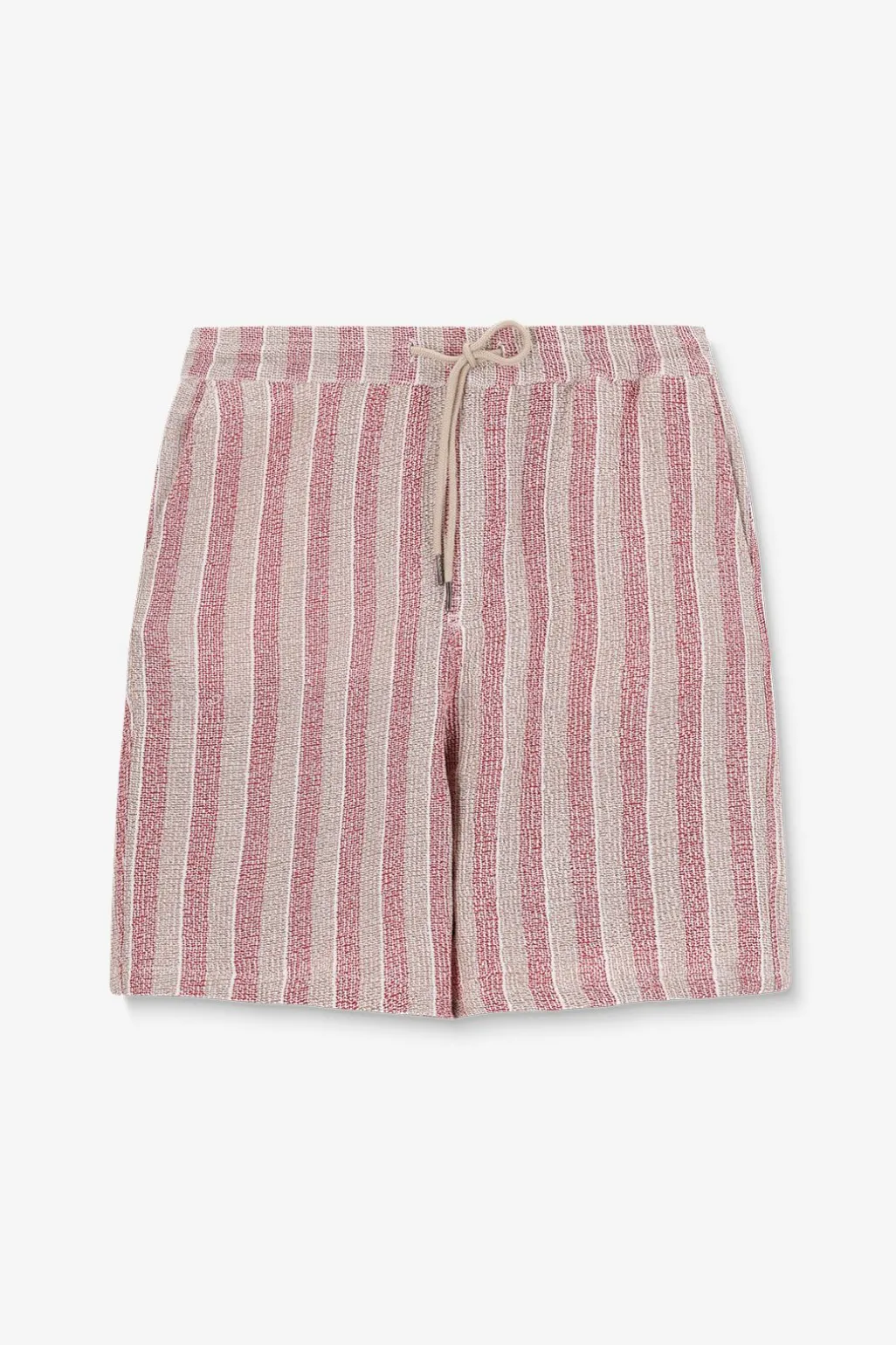 Donkerrode short met strepen