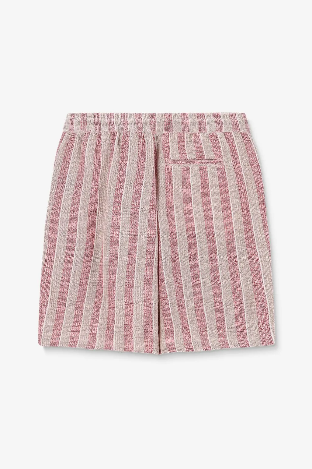 Donkerrode short met strepen