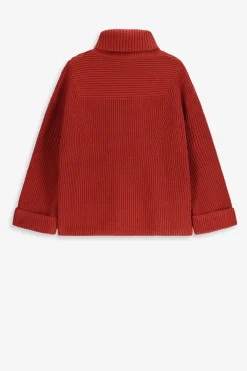 Donkerrode trui met turtle neck
