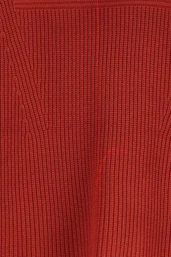 Donkerrode trui met turtle neck