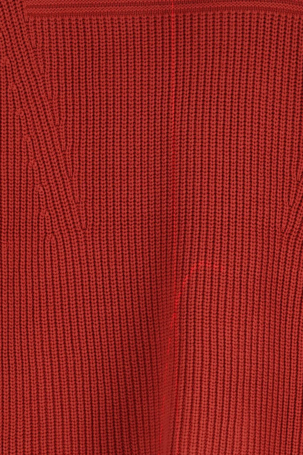 Donkerrode trui met turtle neck