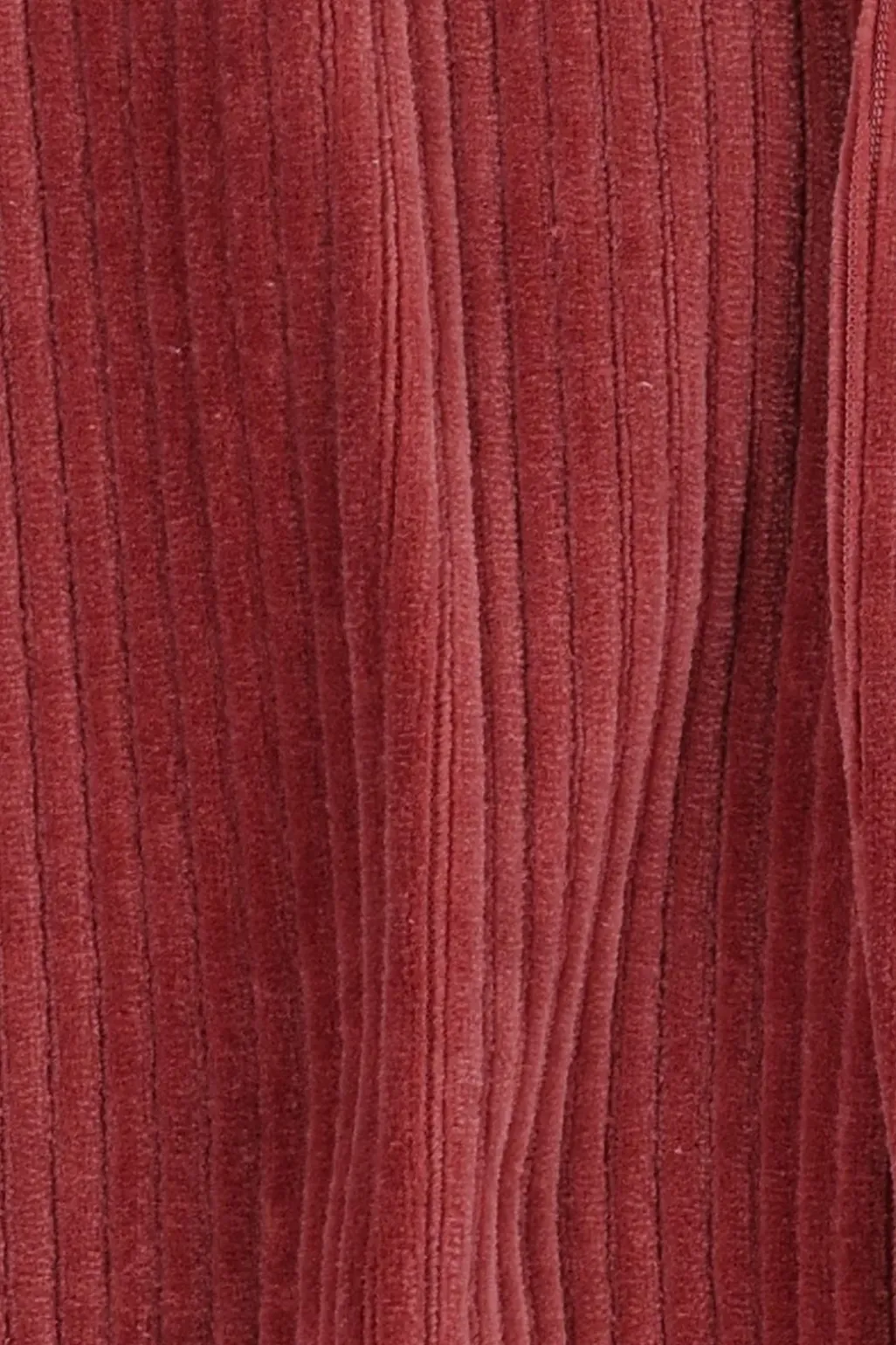 Donkerroze rib flared legging