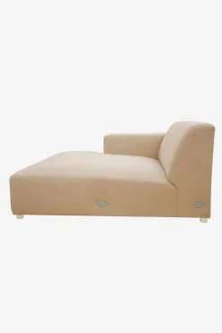 Earl chaise longue links camel