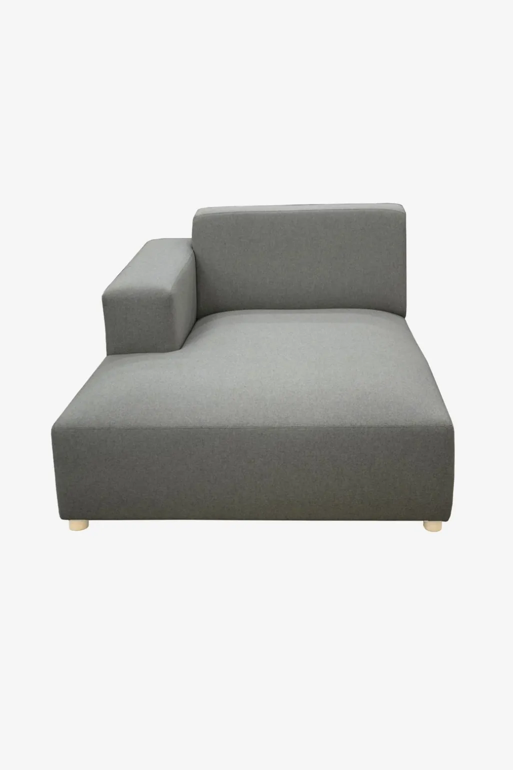 Earl chaise longue links dark grey