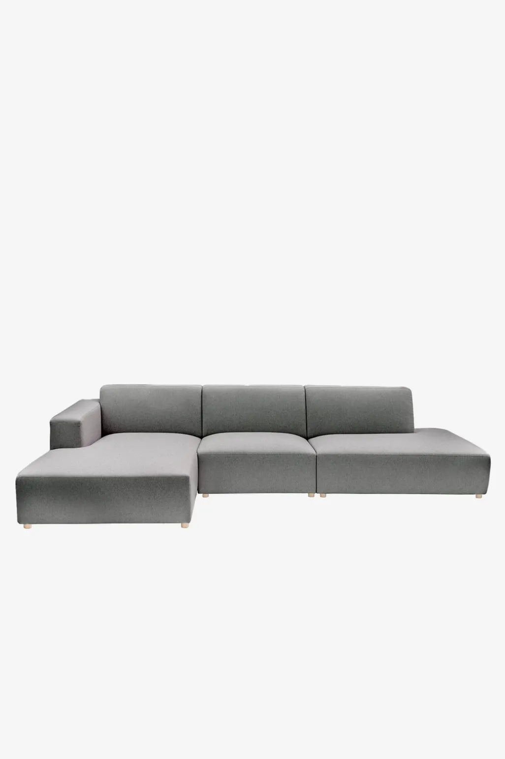 Earl chaise longue links dark grey