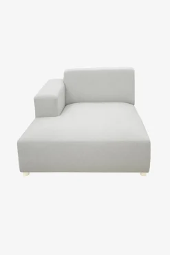 Earl chaise longue links light grey