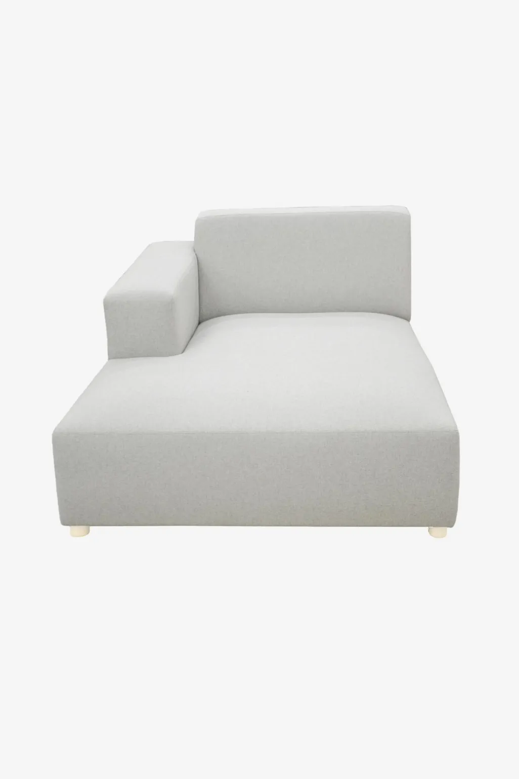 Earl chaise longue links light grey