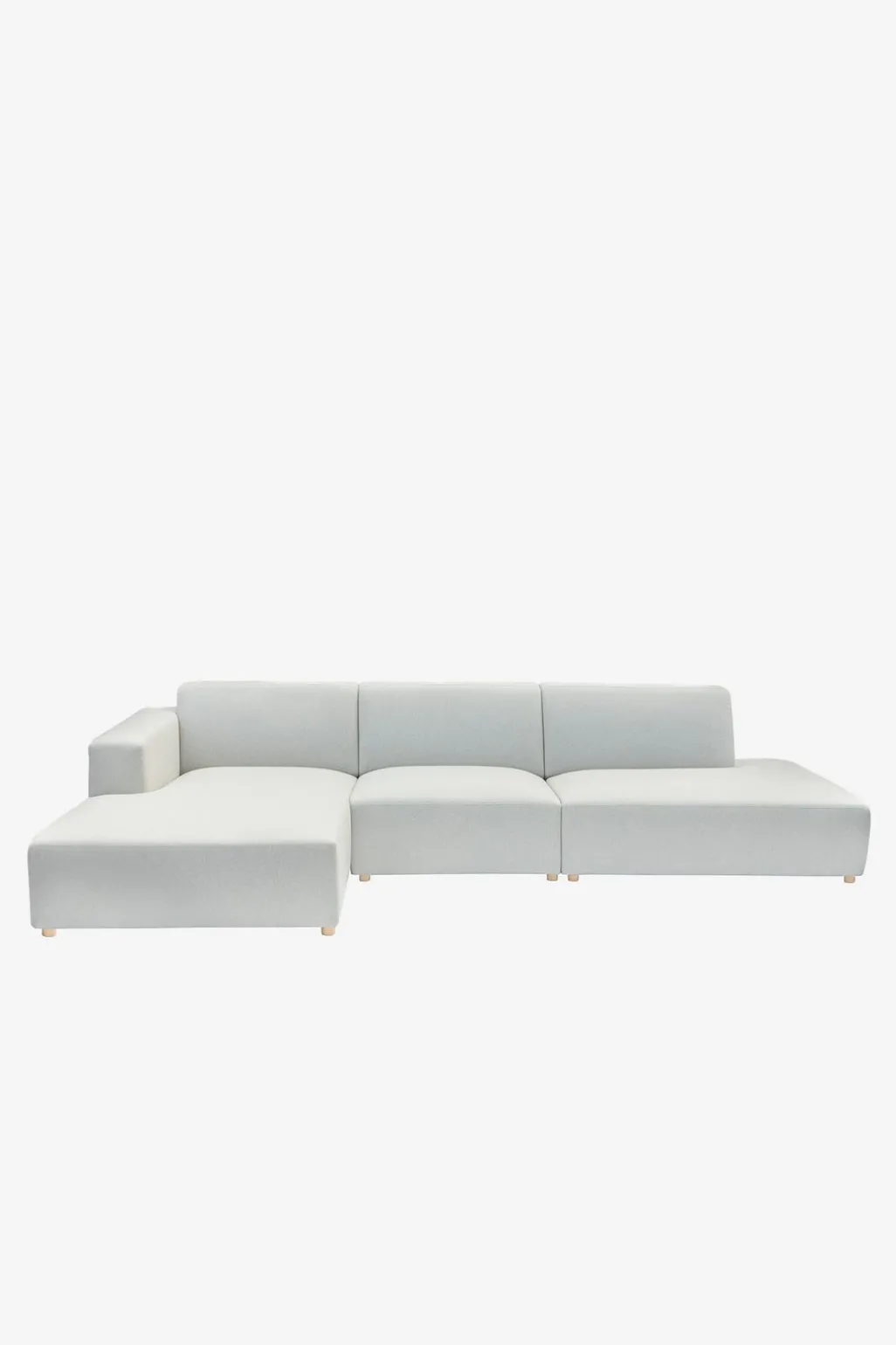 Earl chaise longue links light grey
