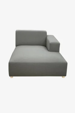 Earl chaise longue rechts dark grey