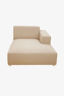 Earl chaise longue rechts camel