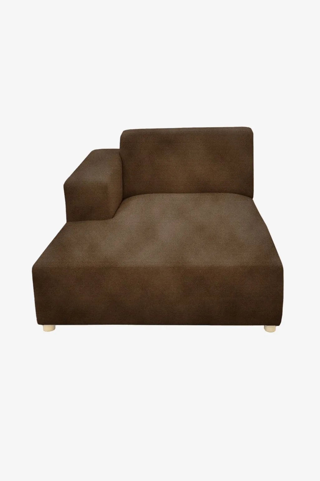 Earl velvet chaise longue links dark green hunter